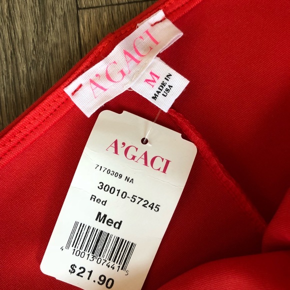 Red Mini Dress Bodycon thin straps fitted - Picture 6 of 6